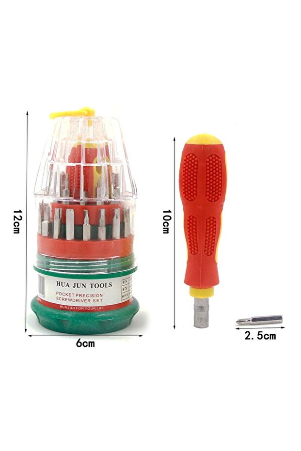Hua Jun Tools 31 Parça Mini Tornavida Seti - 4