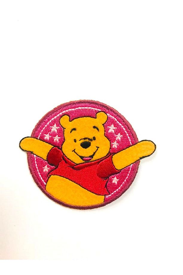 Ütü Ile Yapışan Nakışlı Dokuma Arma Patch Yama Dörtlü Winnie Set - 4