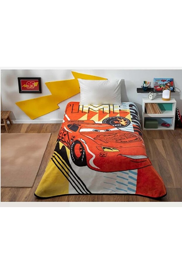 Taç Licensed Single Children's Blanket (160X220)-Lightning Mcqueen Cars Timeless