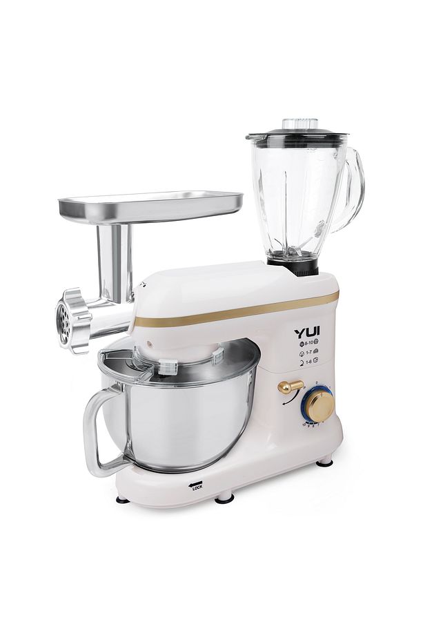 M120 Multi-fonksiyonel 3'ü Bir Arada Stand Mikser Kıyma Setli Ve Blender Özellikli Krem/gold - 4