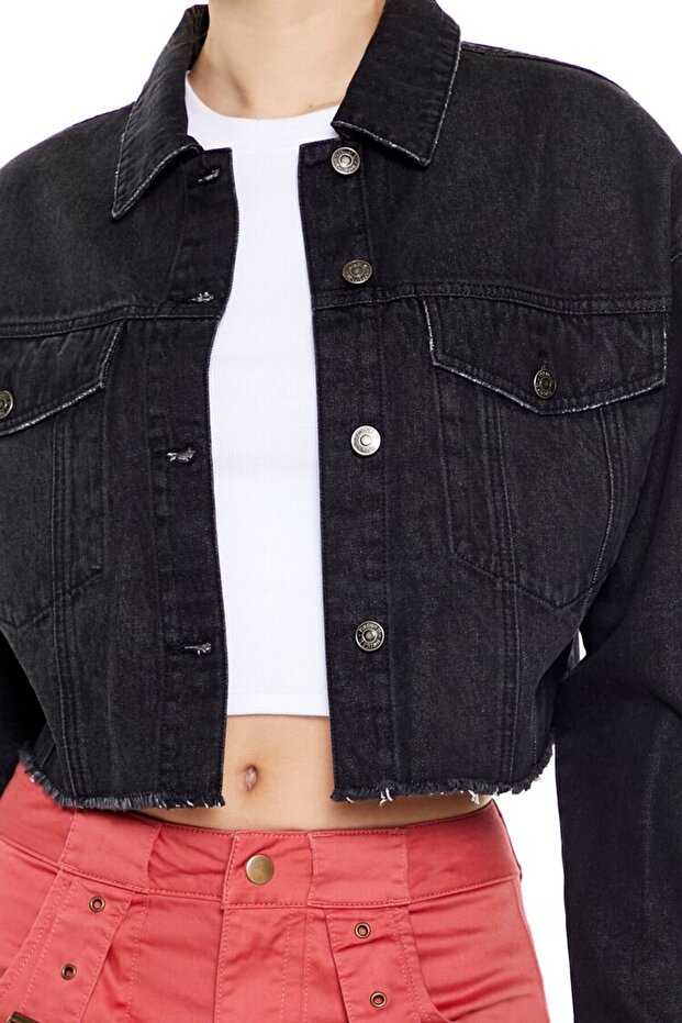 Denim Trucker Ceket - 3