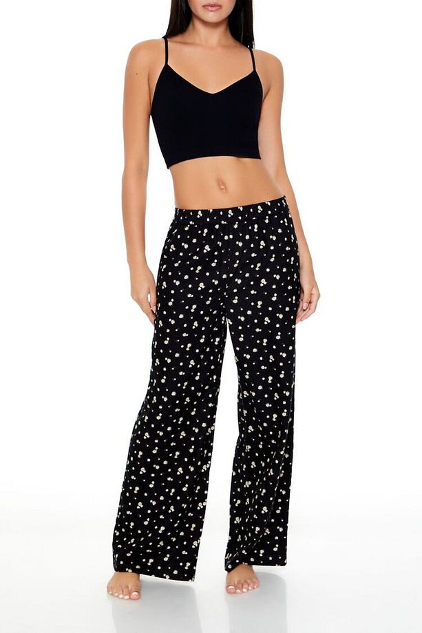 Çiçek Desenli Pijama Altı - 2