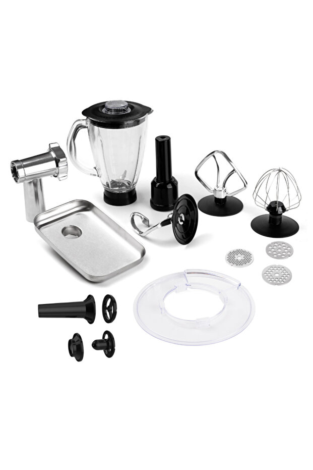 M120 Multi-fonksiyonel 3'ü Bir Arada Stand Mikser Kıyma Setli Ve Blender Özellikli Siyah - 6