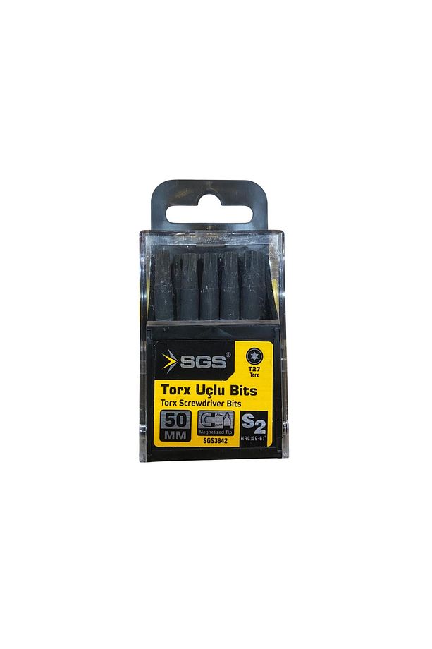 SGS3842 Torx Uçlu Bits Uç T27 50MM 10 Adet - 1
