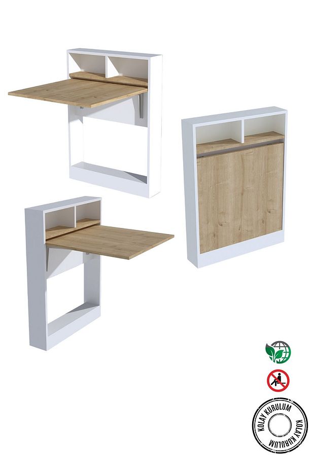 Bracked Katlanır Çok Amaçlı Masa SAFİR MEŞE - 4