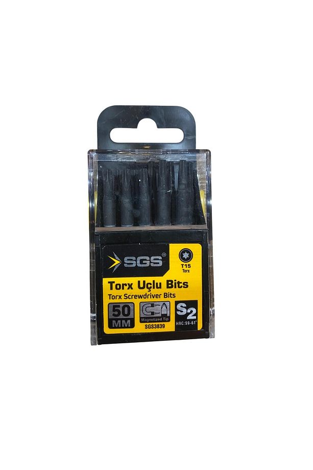 SGS3839 Torx Uçlu Bits Uç T15 50MM 10 Adet - 1