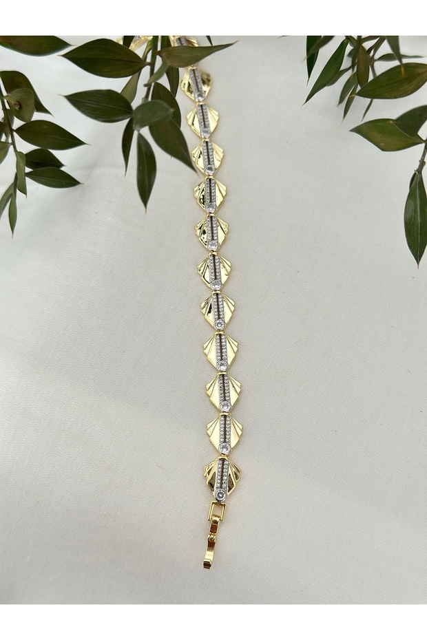 سوار حجري منقوش على شكل ورقة شجر يعادل العلامة التجارية - 6