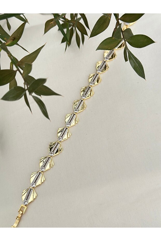 سوار حجري منقوش على شكل ورقة شجر يعادل العلامة التجارية - 1