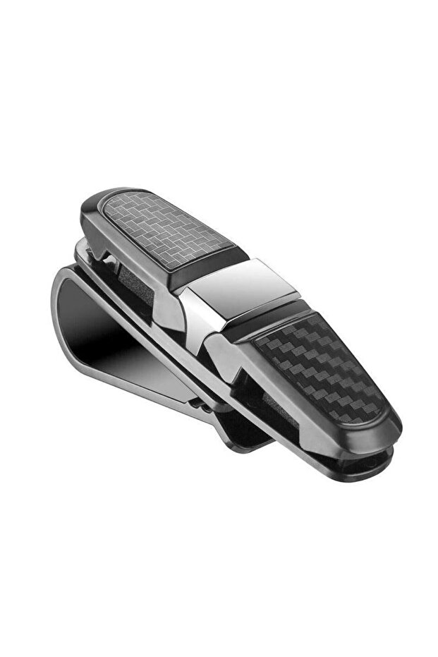 Carbon Car Interior Glasses Holder - Auto Sun Visor and Clip