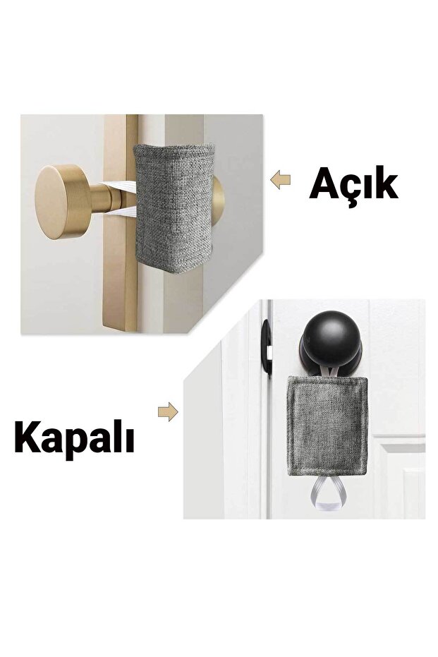Kapı Susturucu Sessiz Kapı Kapatıcı  Küçük Çocukların Güvenliği İçin Kilitlenme Önleyici 3 Adet - 3