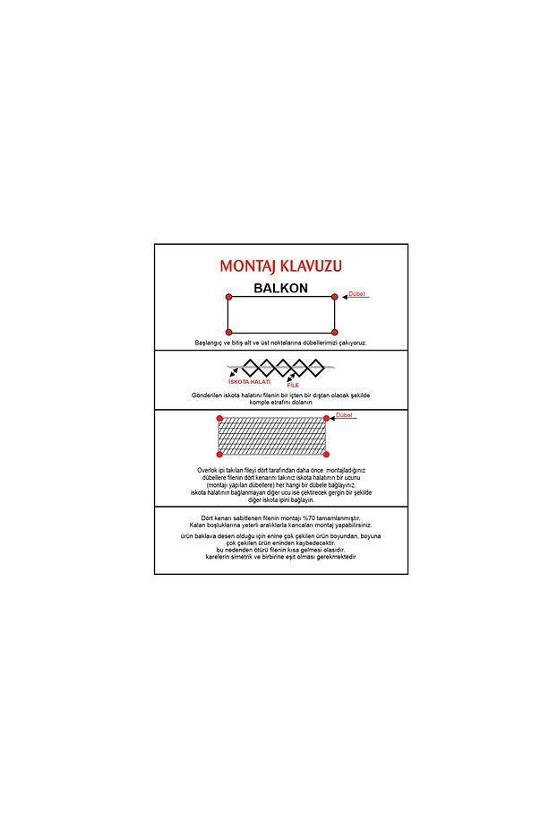 Çocuk Güvenlik Filesi, Balkon Filesi 5*5 (2metre*4metre) - 9