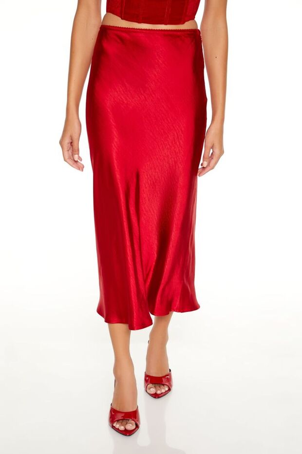 Saten Slip Midi Etek - 2