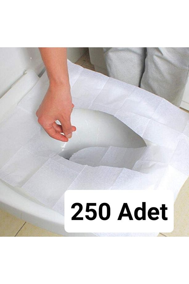 Tek Kullanımlık Klozet Kapak Örtüsü Hijyenik 250li Wc Örtüsü - 2