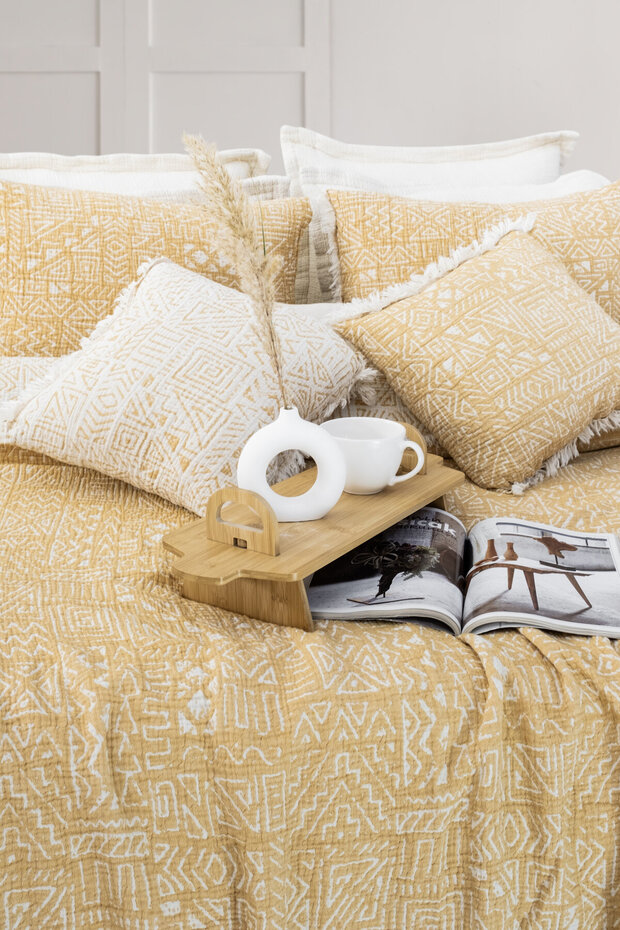 100% Cotton Muslin Bedspread Double Sided Sofa Cover Double Pillowcase Set230X240 cm