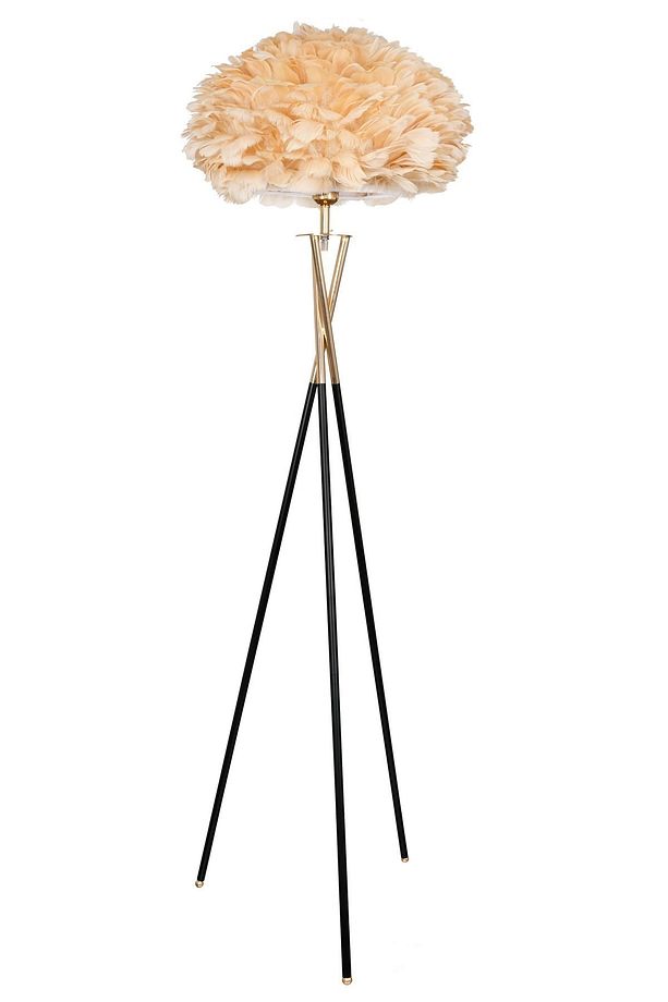 Kuş Tüyü Lambader, Kuş Tüylü Lambader, Tripod Metal Ayaklı Kuşlu Lambader - 6