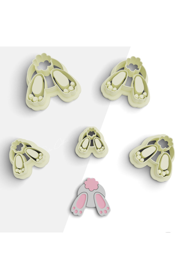 Rabbit Shaped Polymer Clay Mold, Cake Mold, Jewelry Mold, Clay Cutter, No:1156