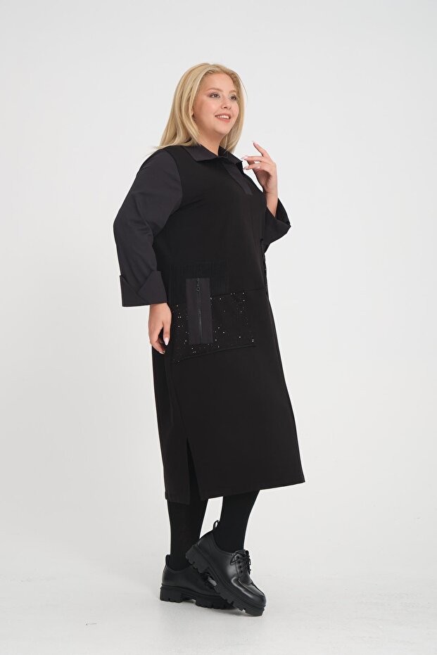 24583 ELBISE SIYAH - 4