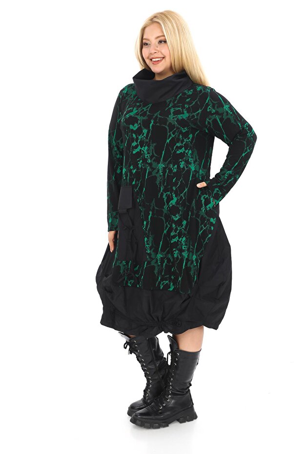 24591 ELBISE YESIL - 3