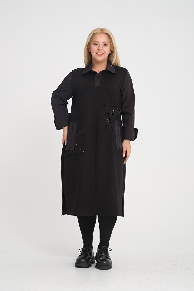 24583 ELBISE SIYAH - 1