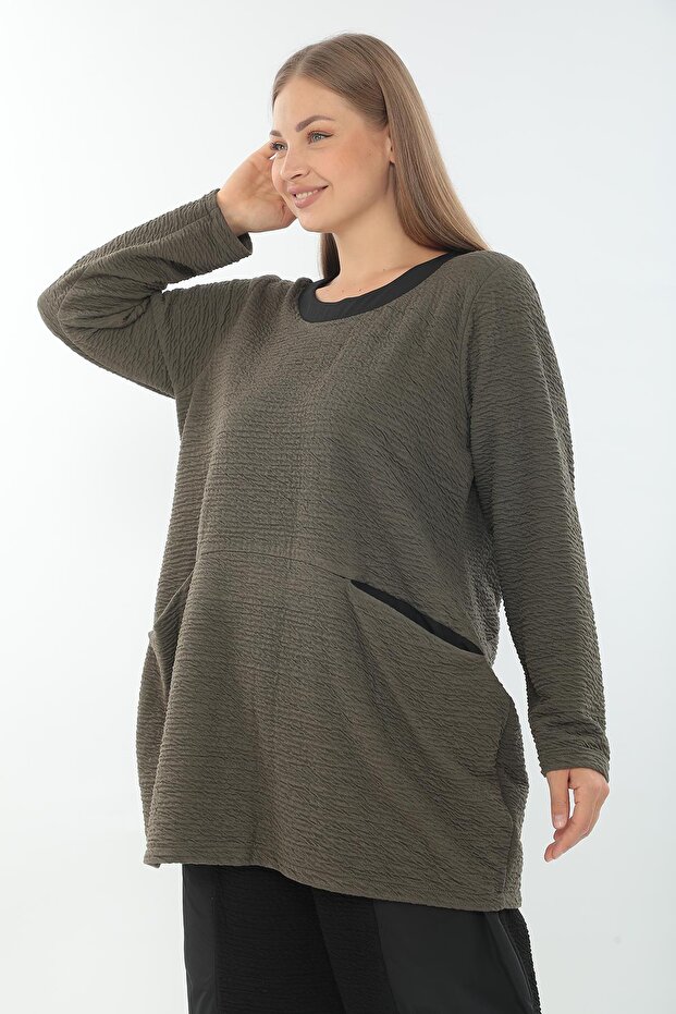 23513 موديل تونيك كاكي - 5