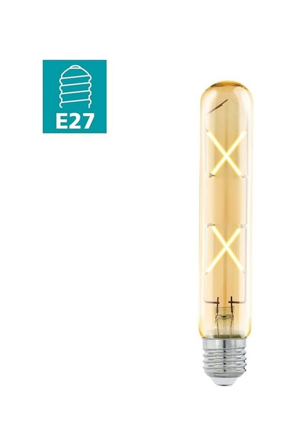 4w Vintage Rustik Led Ampul 2500k E27 Duy Lambam Amber Çubuk Cam Sarı Işık Retro Filament Tüp Ampul - 3