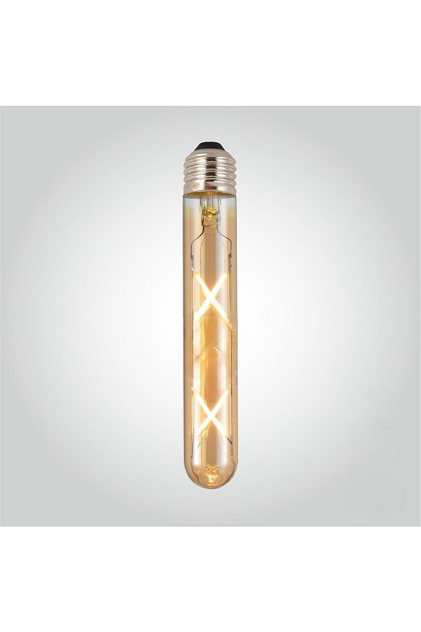 4w Vintage Rustik Led Ampul 2500k E27 Duy Lambam Amber Çubuk Cam Sarı Işık Retro Filament Tüp Ampul - 2