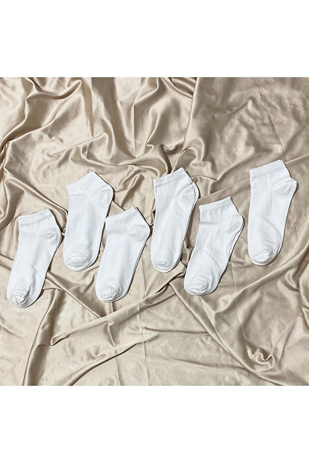 Set of 6 White Socks (6 Pairs)