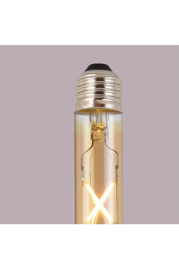 4w Vintage Rustik Led Ampul 2500k E27 Duy Lambam Amber Çubuk Cam Sarı Işık Retro Filament Tüp Ampul - 7