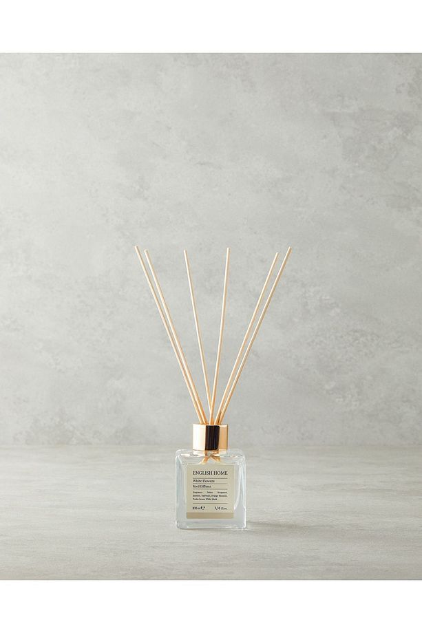 Beyaz Çiçekler Çubuklu Oda Kokusu 100 ml - 2