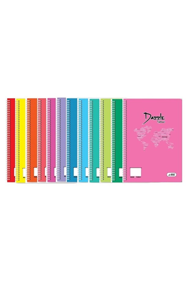 غطاء A4 Pp دفتر ملاحظات سبرالي 40 ورقة مخطط (قطعة واحدة) - 1