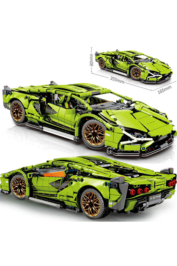 Static (No Box) Technical Building Blocks Racing Car Static Model Or Remote Control Electric RC Car - 1