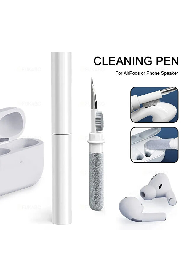 White Bluetooth Earphone Cleaner Kit For Airpods Pro 1 2 3 Earbuds Case Cleaning Pen Brush Tool For