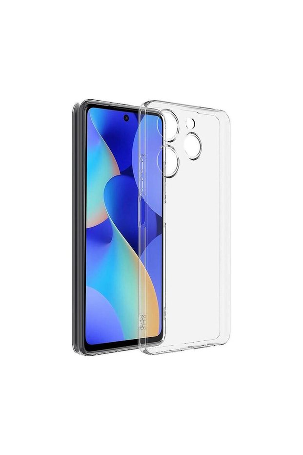 Tecno Spark 20 Compatible Case Zebana Transparent Soft Silicone Case Transparent