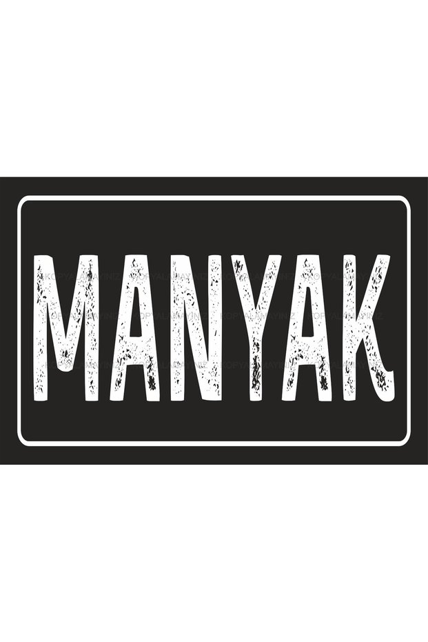 Maniac Sign Board Funny Sayings Home Decoration Painting Retro Wood Poster