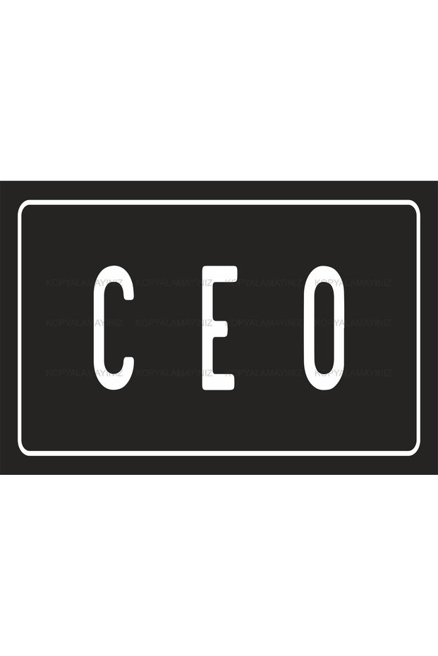 Ceo Boss Door Sign Funny Sayings Wall Lettering Retro Wood Poster