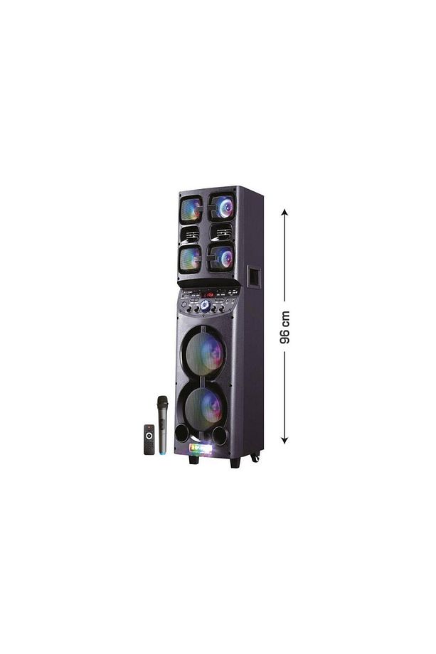 Mikrofonlu Kumandalı 96 Cm Profesyonel Bataryalı Bluetooth Hoparlör Bts-82 - 3