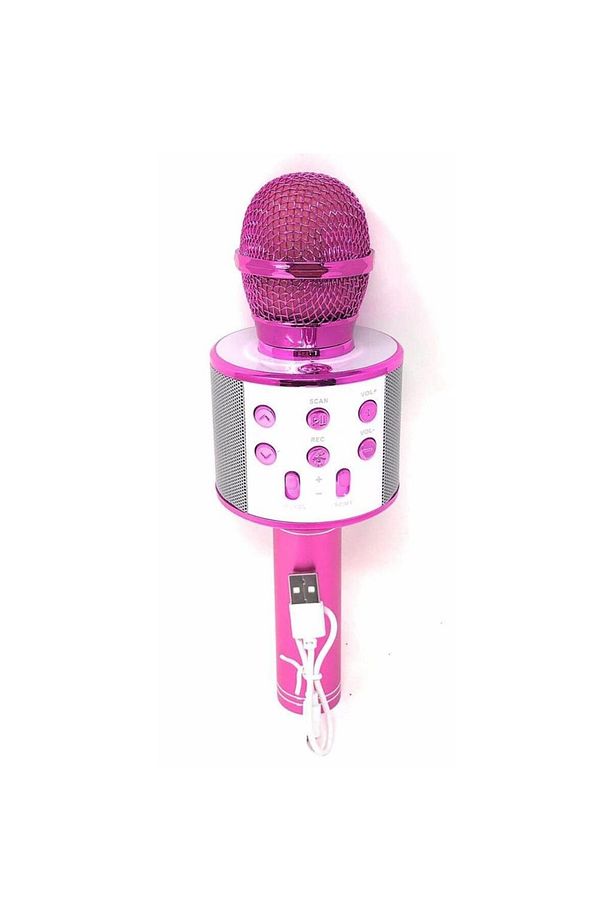 Bluetooth Kareoke Mikrofon Pembe Mcf-10 - 2