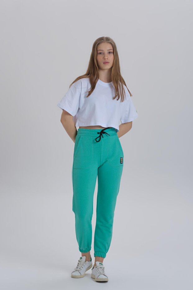 بنطال رياضي أساسي بأرجل مضلعة - 2