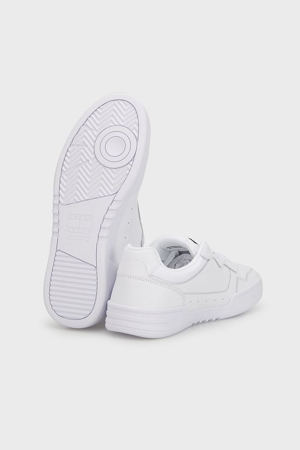 Logolu Deri Sneaker Ayakkabı Erkek AYAKKABI EM0EM01443 YBR - 4