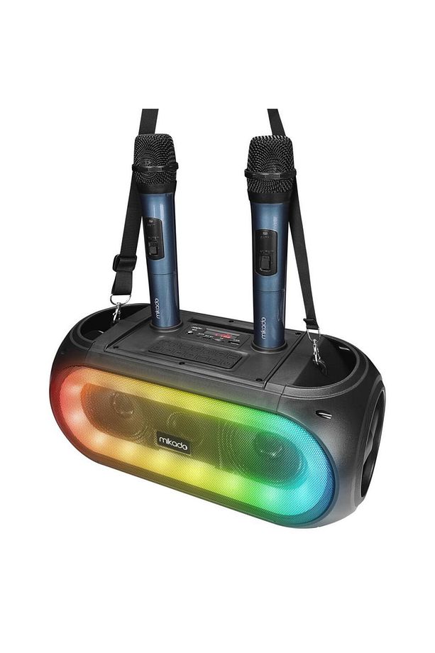 Md-30kp Rainbow Işıklı Kablosuz Çift Mikrofonlu Bt Tws Kolay Taşınabilir Toplantı-parti Hopar - 1