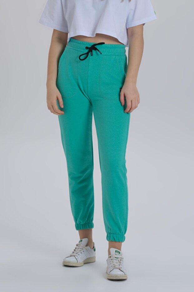 بنطال رياضي أساسي بأرجل مضلعة - 1