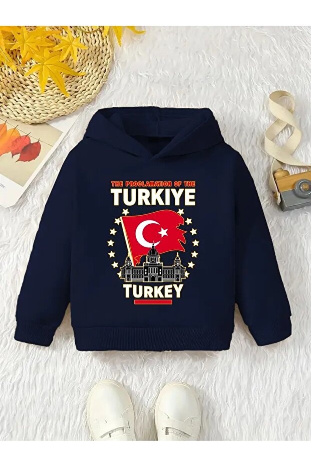 Children's Turkey Themed Hooded Swetshirt
