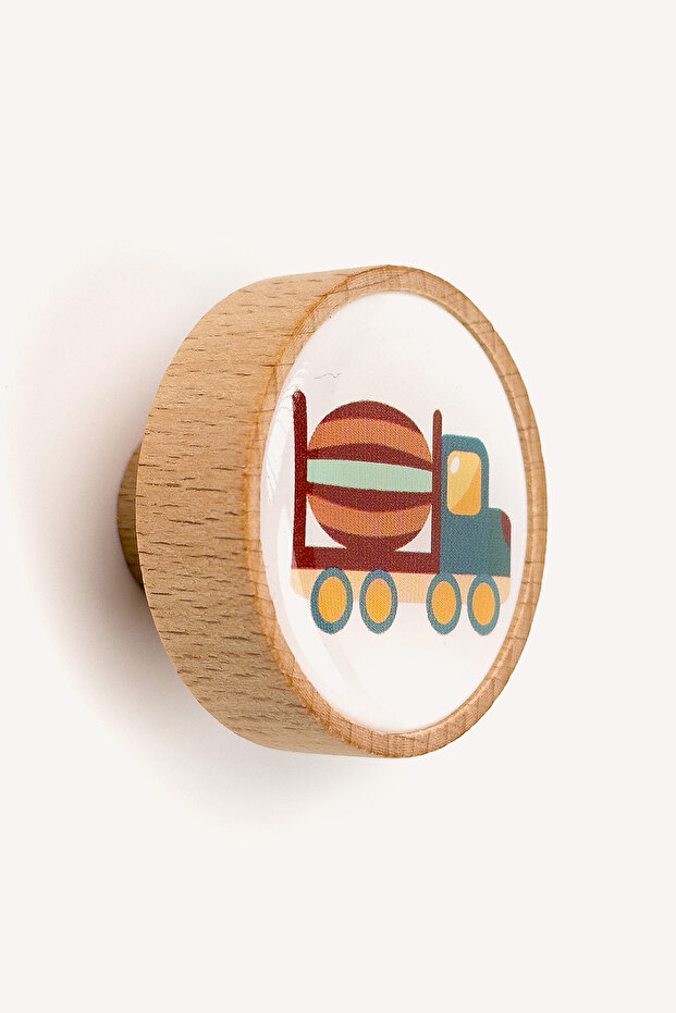 خزانة غرفة الأطفال الخشبية المزخرفة بمقبض درج