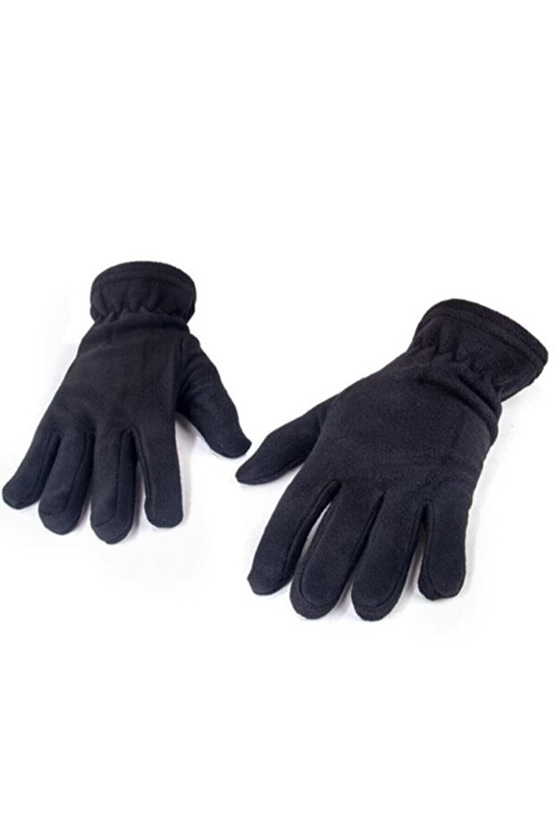 Siyah Termal Kışlık Polar Eldiven - 1