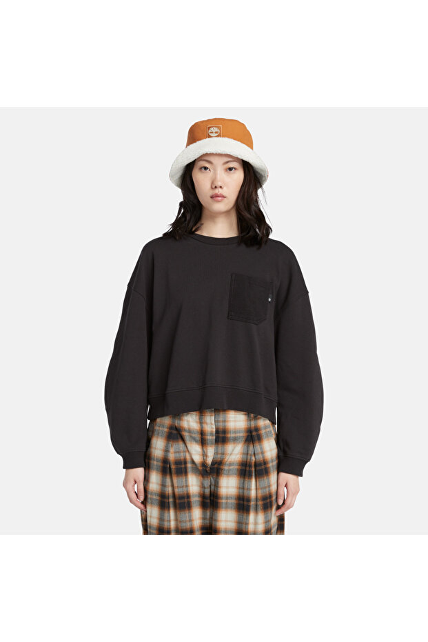 Mixed Textured Crew Sweat - 3