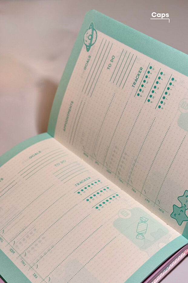 دفتر ملاحظات متعدد الأغراض على شكل باندا - 256 ورقة، خطوط، مربعات، مخطط، صفحات فارغة - 7