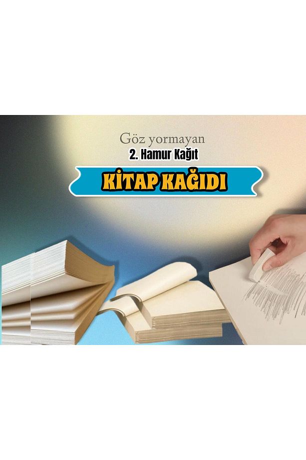 A4 Kitap Kağıdı 2. Hamur Kağıt Göz Yormayan Kağıt 70 gram 500 Adet (2,18KG) - 1