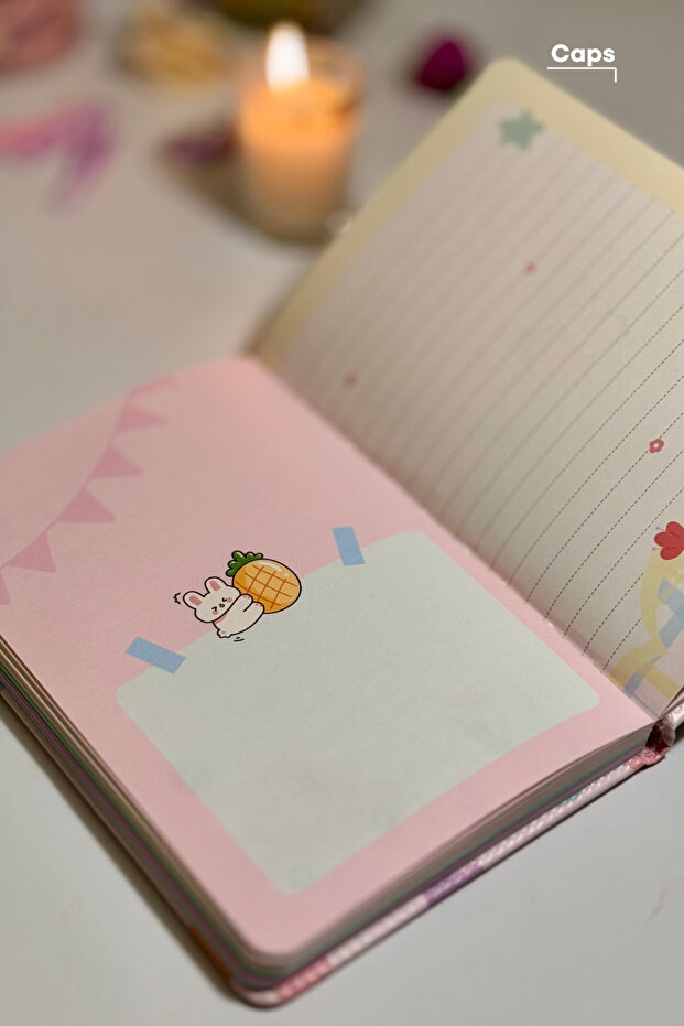 دفتر ملاحظات متعدد الأغراض على شكل باندا - 256 ورقة، خطوط، مربعات، مخطط، صفحات فارغة - 3