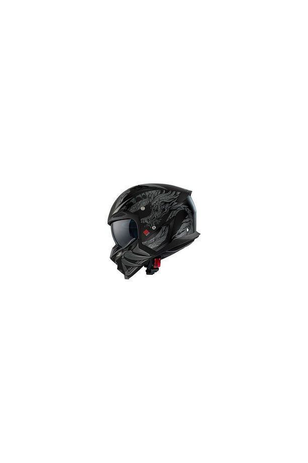 HUNTER SV ONI B2 MATT GRAY ÇİFT VİZÖRLÜ ÇENE ÇIKARILABİLİR MODEL - 3
