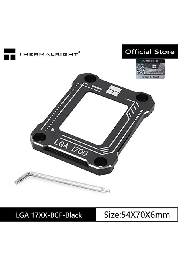مثبت تصحيح منحني Black Thermalright LGA 17XX-BCF منصة LGA1700 مثبت بوحدة المعالجة المركزية